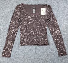 Pink Republic Shirt Womens Small Y2K Style Ribbed Micro Floral Lace Trim Boho picture