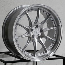 One 18x8.5 Aodhan DS07 DS7 5x114.3 35 Silver Machined Wheel Rim 73.1 picture