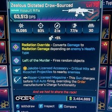 Borderlands 4⭐️LVL 70 GOD ROLL CROW SOURCED ALL ELEMENT BUNDLE⭐️All PLATFORM picture
