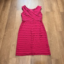 Adrianna Papell Pleated Bandage Sheath Dress | Fuchsia Pink Cocktail Dress picture