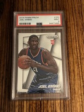 PSA 9 JOEL EMBIID rc 2014 Panini Prizm Basketball ROOKIE #253 76ers picture