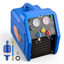 VEVOR Portable Refrigerant Recovery Machine 1 HP Dual Cylinder for Vapor Liquid picture