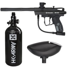 Kingman Spyder Victor Entry Paintball Gun Package Kit - (Gloss Black) picture