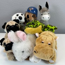Ganz Webkinz Plush Lot Dalmatian Sea Otter Baseball Donkey Hippo Frog Bunny Pugs picture
