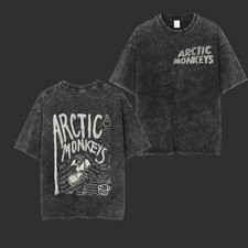 Arctic Monkeys Retro Acid Washed Tee, Vintage Tee picture