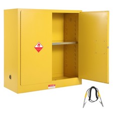 Garvee 30Gal Safety Storage Cabinet Fire Resistant Steel 3-Point Lock Workshop picture