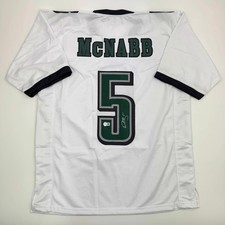 Autographed/Signed Donovan McNabb Philadelphia White Jersey JSA COA picture
