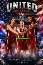 Caitlin Clark 2026 USA NATIONAL TEAM 4x6 Paige Bueckers, Angel Reese picture