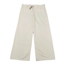 NWT J. Crew Lower Rise Super Wide Leg Jean 31 Denim Ecru Wash Beige Cream $148 picture