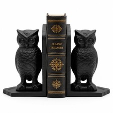 Comfy Hour 9.65 Inch Owl Bookends, Vintage Animal Decor, Set of 2 picture
