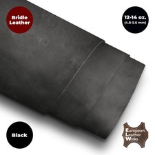 12-14oz (4.8-5.6 mm) Bridle Veg Tan Cowhide Leather Sheet Hides picture
