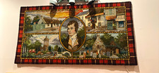 Rare Vintage Robert Burns Woven Tapestry rug -  wool 69x39 imported Scotland picture