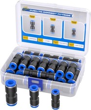 30PCS Straight Push Fittings Quick Release Pneumatic Connector Kit for Air Hose picture