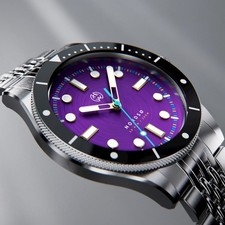 Henry Archer Nordsø Neon II 316 Purple Automatic 200 meter/20 ATM/40mm / 10.5mm picture