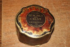 Antique Bourjois Poudre Peaches And Cream Cosmetic Powder Box (empty) picture