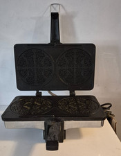 Vintage VillaWare Krumkake Baker 3900 - Pizzelle Scandinavian Cookie Maker picture