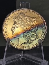 1898-O Morgan Silver Dollar, VAM-16, With Toning picture