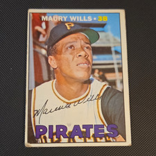 Topps 1967 Topps Maury Wills #570 Pittsburgh Pirates Baseball Card Base Set picture