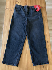 SPANX Black Jeans Straight Leg High Waist Large Petite NWT picture