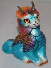 Windstone Editions Blue Flowered Sitting Qi Lin 2023 Grab Bag Edition picture