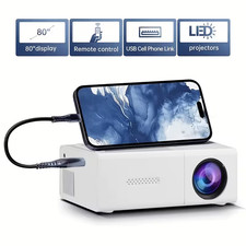 Mini Projector LED HD 1080P Home Cinema Portable Office Theater Movie native 720 picture