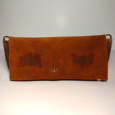 Limited Hand Stitched Hybrid Leather Suede Crossbody Clutch Made In Illinois USA picture