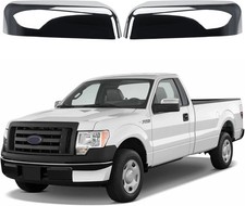 Chrome Top Half Mirror Covers Caps Replace for 2009-2014 Ford F150 picture
