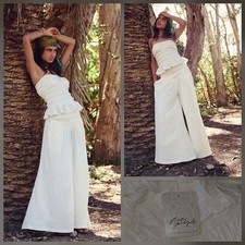 Free People Free-Est Don't Call Me Pant Set Sugar Swizzle Neutral XL NWT $128 picture