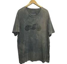 AXEL BRAND Mens Short Sleeve Shirt Motorcycle Racing Soft Stretch Gray Size XXL picture