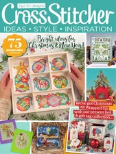 CROSS STITCHER MAGAZINE #404 JAN 2024 UK | FREE CHRISTMAS ENVELOPE KIT picture