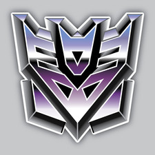 Transformer Decepticons Sticker/Decal -Megatron-StarScream -Barricade -ShockWave picture