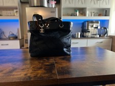 CHANEL Paris Biarritz Black Quilted Tote – Entrupy Authenticated picture
