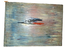 Antique  L. Knotts Painting Abstract 18x24