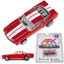 AFX 22152 1966 Shelby GT350R Ford Mustang Red White Stripe HO Scale Slot Car picture