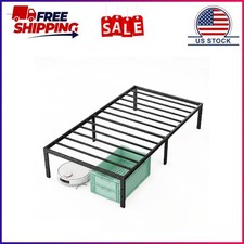 Alvantor Metal bed Frame 18 inch Tall with Under-bed Storage, Heavy Duty, Easy picture