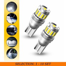 2-20X T10 LED Bulbs 6500K White 194 W5W Parking Side Marker License Plate Light picture