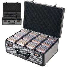 VEVOR Graded Card Case 4 Row 162 PSA Slab Storage Box with Lock 12 Dividers picture