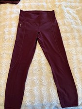 Lululemon Extra Mile Crop Reflective 23 Garnet picture