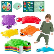 JOYIN Turtle Balance Stepping Stones, 6 Pcs Kids Turtle Jumping Stones Steps Sto picture