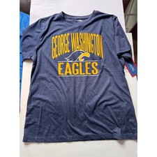 Pel Athletic George Washington Eagles T-Shirt Navy Blue Heather Medium NWT picture