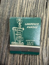 Holiday Inn Hotel Lawrence Kansas Great Sign Vintage Matchbook picture