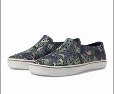 Native Miles Sugarlite Print Shoes Grey/White/Green Flax Foliage M13 W15 picture