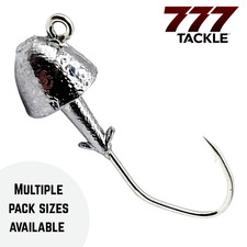 Bullet Nose Bass Fishing Jig Victory V Loc Hook UnPainted 50 or 100 Pack New picture