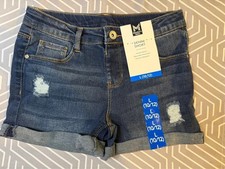 Member’s Mark Girls 10/12 Distressed Denim Shorts NWT picture