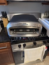 BIG HORN Pizza Oven Indoor, 14 Inch Electric Countertop Large, Black/Silver  picture