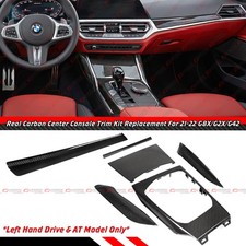 For 2021-22 BMW G8X G2X G42 6pc Carbon Fiber Dashboard Interior Console Trim Kit picture