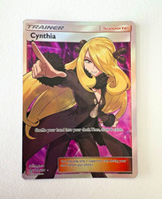 Cynthia 148/156 SM Ultra Prism Full Art Holo Ultra Rare Pokémon LP picture