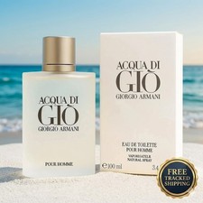 Giorgio Armani Acqua Di Gio Men 3.4 oz 100 ml EDT Cologne Spray Pour Home New picture