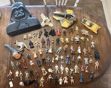 Star Wars Lot 70+ Figures, Vehicles, Darth Vader Case + Vintage 1977/1983 Pieces picture