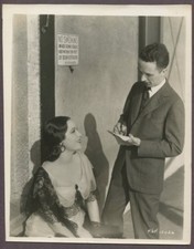 Norman Rockwell & Fay Wray Candid On Set Photo 1929 LINEN MOUNTED Photo J2925 picture